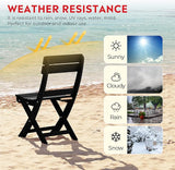 Costaelm Outdoor Patio Modern Folding Dining Chair - Photo 4