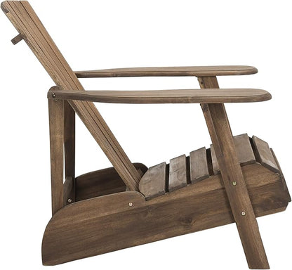 Safavieh PAT6700G Outdoor Collection Mopani Rustic Brown Side Chair