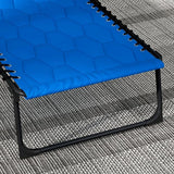 Outsunny Padded Folding Chaise Lounge Chair Outdoor Set of 2, 5-Level Reclining Patio Loungers - Photo 9