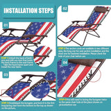 Queekay Chair Replacement Fabric with 4 Bungee Cord Lounge Chair Cloth Mesh Repair Kit for Patio Recliner Outdoor Lawn - Photo 3