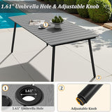 70" Patio Outdoor Dining Table for 6 - Photo 5