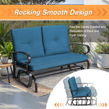 Incbruce Outdoor Swing Glider Rocking Chair Patio Bench for 2 Person - Photo 6