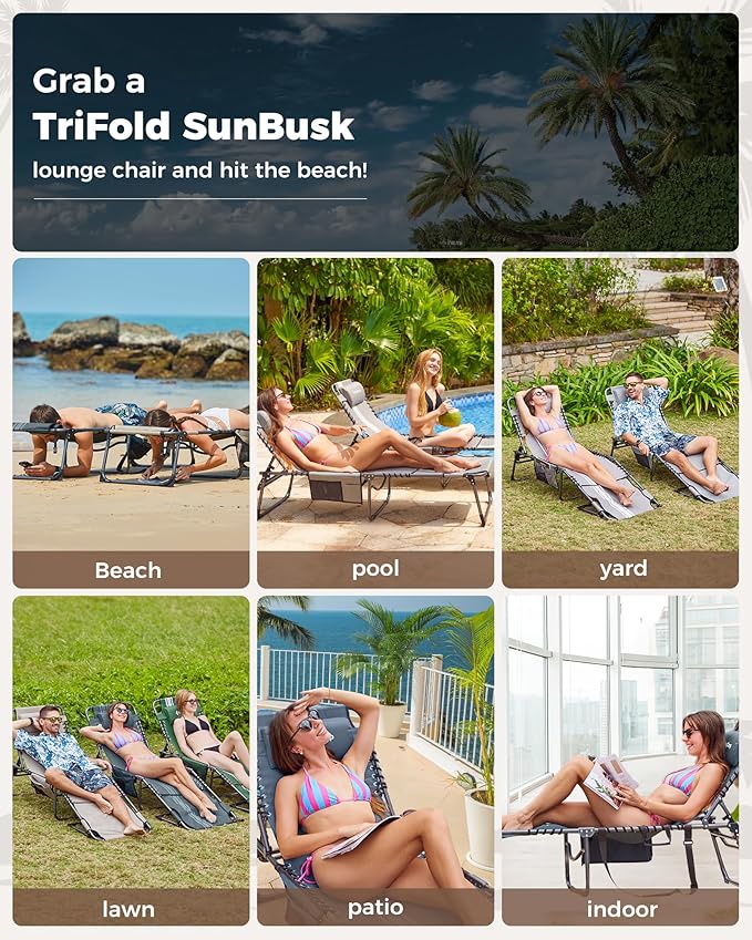 KingCamp 2 Pack Tanning Chair with Face Hole - Photo 7