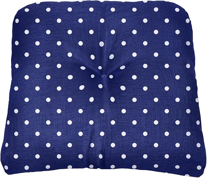 BrylaneHome Tufted Chair Cushion - 18" L x 17" W x 3" H - Patio & Outdoor - Patio & Outdoor - Water - Photo 1