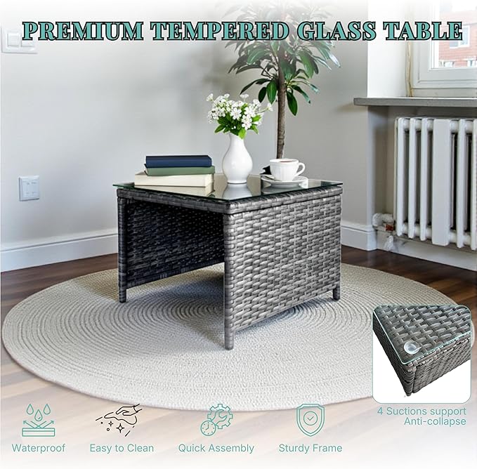 GIANGSUNNY 3 Patio Furniture Set with Storage - Photo 3