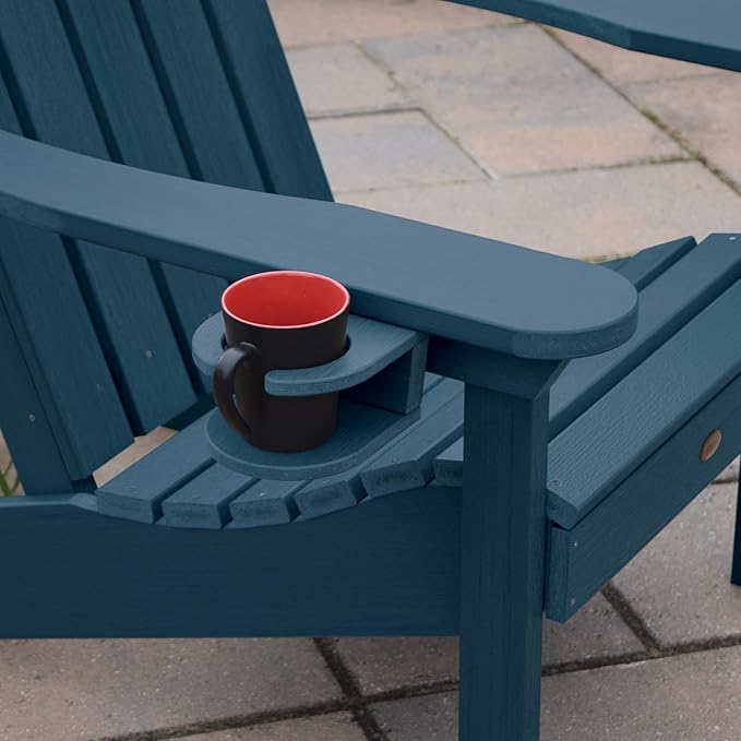 highwood Screw-On Cup Holder for Adirondack Chairs, Nantucket Blue
