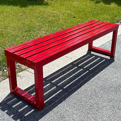 Outdoor Metal Garden Bench - Weatherproof Park Bench for Lawn, Patio, and Yard - Supports up to 800 Pounds, 47 Inch Length