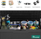 YITAHOME 80 Gallon Outdoor Storage Box, Large Water Resistant Resin Deck Box - Photo 4