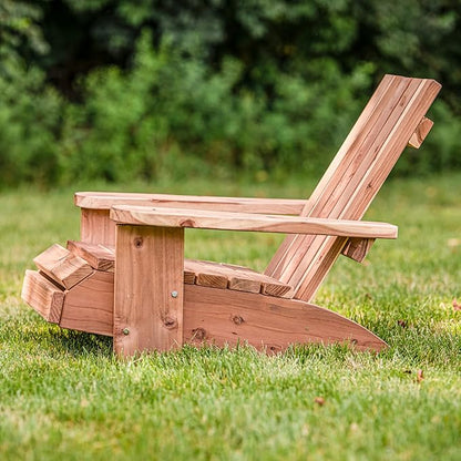 Jack and June Redwood Adirondack Chair Outdoor Leisure