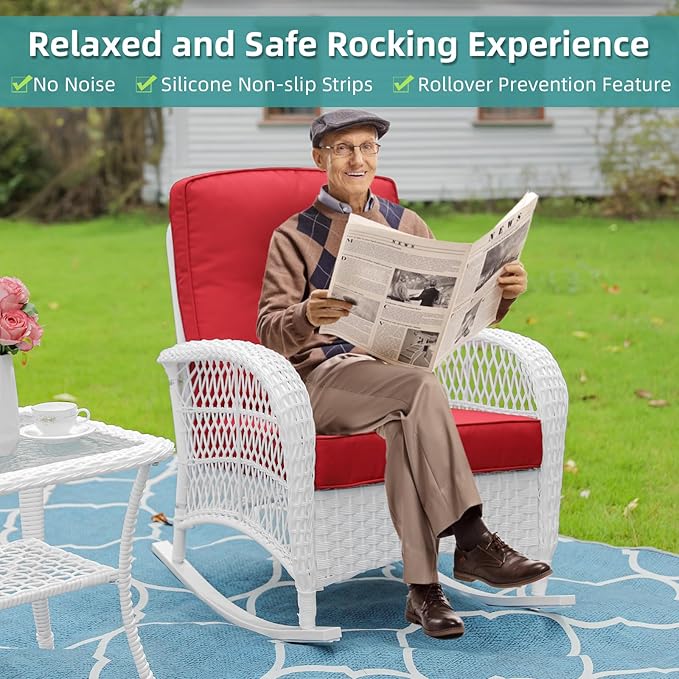 MEETWARM 3 Pieces Patio Conversation Set - Photo 9