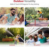 Leisure Craft Metal Outdoor Bench with Back - 6 Foot Heavy Duty Bench Seating for Garden, Porch, Picnic, Park - Photo 6