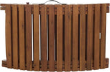 SAFAVIEH Outdoor Patio Furniture Collection - Fanty Brown Solid Wood Folding Chaise Lounge Chair - Photo 7