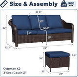 Patio Sectional Sofa Set - Photo 2