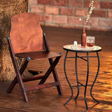 VONLUCE Mosaic Side Table and Plant Stand, 21" Round End Table with 14" Ceramic Tile Top, Indoor & Outdoor Accent Table - Photo 8