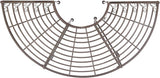 SAFAVIEH Outdoor Furniture Collection – Abia Rustic Brown Wrought Iron 50-Inch Curved Tree Bench - Photo 6