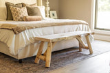 SRL Rustic Logwerks Indoor Bench — Pine & Cedar Wood Bench — Front Porch Decor — Live Edge Small Bench for Entryway - Photo 5