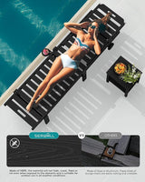 SERWALL Outdoor Chaise Lounge Set of 2 - Photo 9