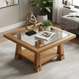 24 inch Square 1/4" Thick Flat Polished Edge Glass Table Top with 6 Bumpers - Tempered - Photo 2