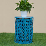 Y&M Set of 3 Nesting Metal Round Coffee Table, Side Table End Table for Indoor Outdoor Multifunctional Use - Photo 7