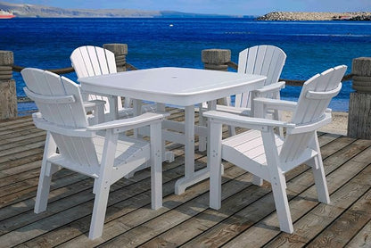 POLYWOOD SHD19WH Seashell Casual Chair, White