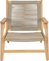 Christopher Knight Home Veera Patio Chair Set of 2 with Acacia Wood Frame and Handwoven Rope, Outdoor Lounge Chair - Photo 10