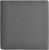 Modway Tahoe Aluminum Ottoman in Gray Charcoal with Weather-Resistant Cushion-Ideal as Outdoor Footstool - Photo 5