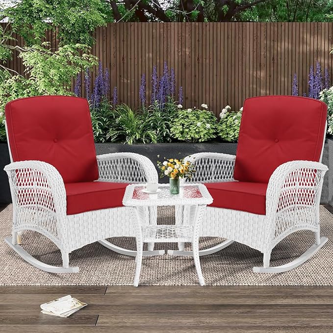 MEETWARM 3 Pieces Patio Conversation Set - Photo 1