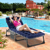 DoCred Heavy Duty Chaise Lounge Chair, Adjustable 5-Position Folding Chaise Lounge Chairs for Outside - Photo 9