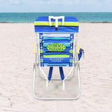 Tommy Bahama Hi-Boy 17" Seat Height 4-Position Lace-Up Suspension Folding Beach Backpack Chair - Photo 9