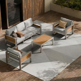 ZANDOR Aluminum Outdoor Patio Conversation Furniture Set - Photo 1