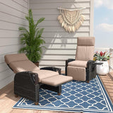 Grand patio Outdoor Recliner Air Pump 150° Lay Flat Reclining Chair with Independent Adjustable Back and Footrest - Photo 1