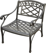Crosley Furniture Sedona Outdoor Chair, Cast Aluminum Patio Chairs for Conversation, Porch, Deck, Balcony, Black - Photo 1
