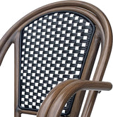 Christopher Knight Home Brianna Bistro Chairs, Black + White + Brown Wood - Photo 7