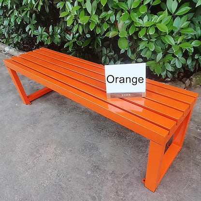 Outdoor Metal Garden Bench - Weatherproof Park Bench for Lawn, Patio, and Yard - Supports up to 800 Pounds, 47 Inch Length
