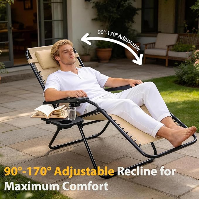NEWBULIG Zero Gravity Chair Set of 4 - Photo 6