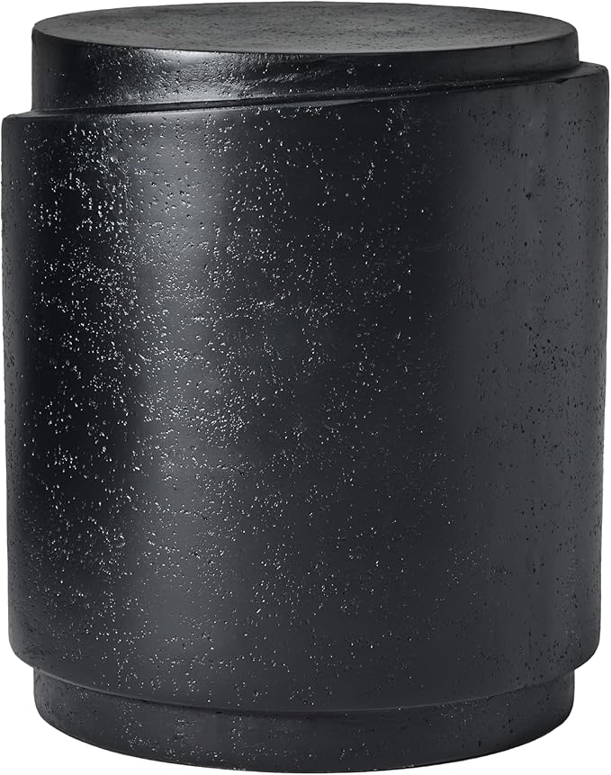 Christopher Knight Home Jarvan 18.7" H Cylindrical MGO Outdoor Side Table, Patio Decorative Small End Table - Photo 4
