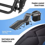 Flamaker Folding Chaise Lounge Outdoor Portable Lounge Chairs 4-Position Adjustable Camping Lounge Chair with Pillow & - Photo 4