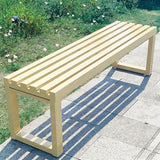 Park Bench for Outside, Outdoor Benches Weatherproof - Photo 1