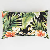 BrylaneHome Lumbar Pillow - 20" L x 13" W - Patio & Outdoor - Water, Stain & Fade Resistant - Cypress Midnight - Photo 1