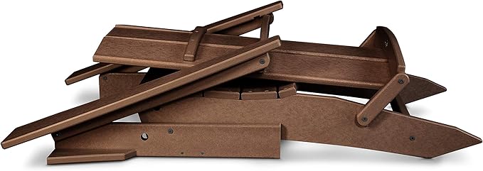 POLYWOOD® Modern Folding Adirondack in Mahogany