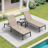 ONBRILL Aluminum Chaise Lounge Chair Outdoor - Photo 8