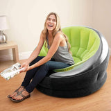 Intex Empire Inflatable Lounge Dorm Camping Chair for Adults, Green (3 Pack) - Photo 5