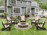 nalone Folding Adirondack Chairs Set of 2 with Cushions and Cup Holder - Photo 8