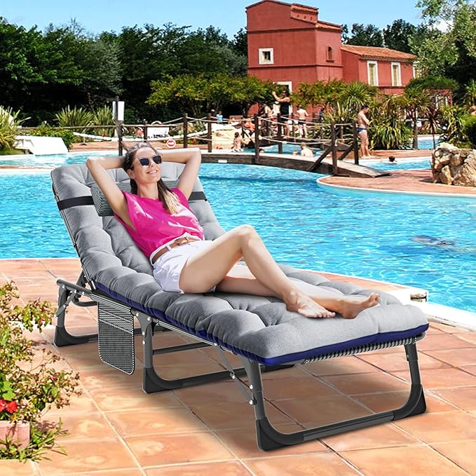 DoCred Folding Lounge Chair with Mattress - Photo 6