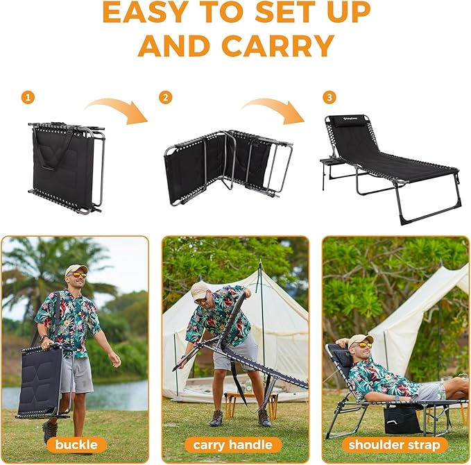 KingCamp Oversize Lounge Chair Outdoor - Photo 8