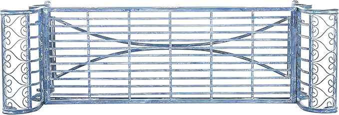 Safavieh Outdoor Collection Brielle Victorian Antique Blue Bench