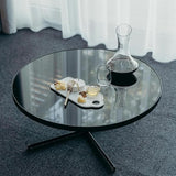 14 inch Round 1/4" Thick Pencil Polished Edge Glass Table Top with 6 Bumpers - Tempered - Photo 2
