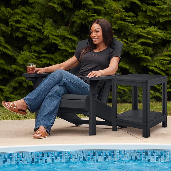 Keter Kiawah Adirondack Chair - Graphite
