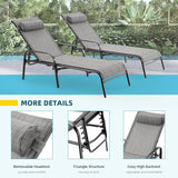 EROMMY Patio Chaise Lounge, Set of 2 Outdoor Lounge Chair - Photo 4