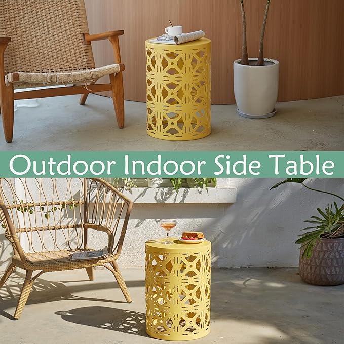 Y&M Set of 3 Stacking Coffee Table for Living Room, Patio Side Table, Indoor End Tables for Bedroom - Photo 7